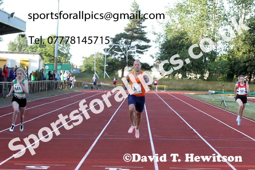 200 metres, 2021 North East Grand Prix No.4, Monkton, Wednesday, June 30th. Photo: David T. Hewitson/Sports for All Pics